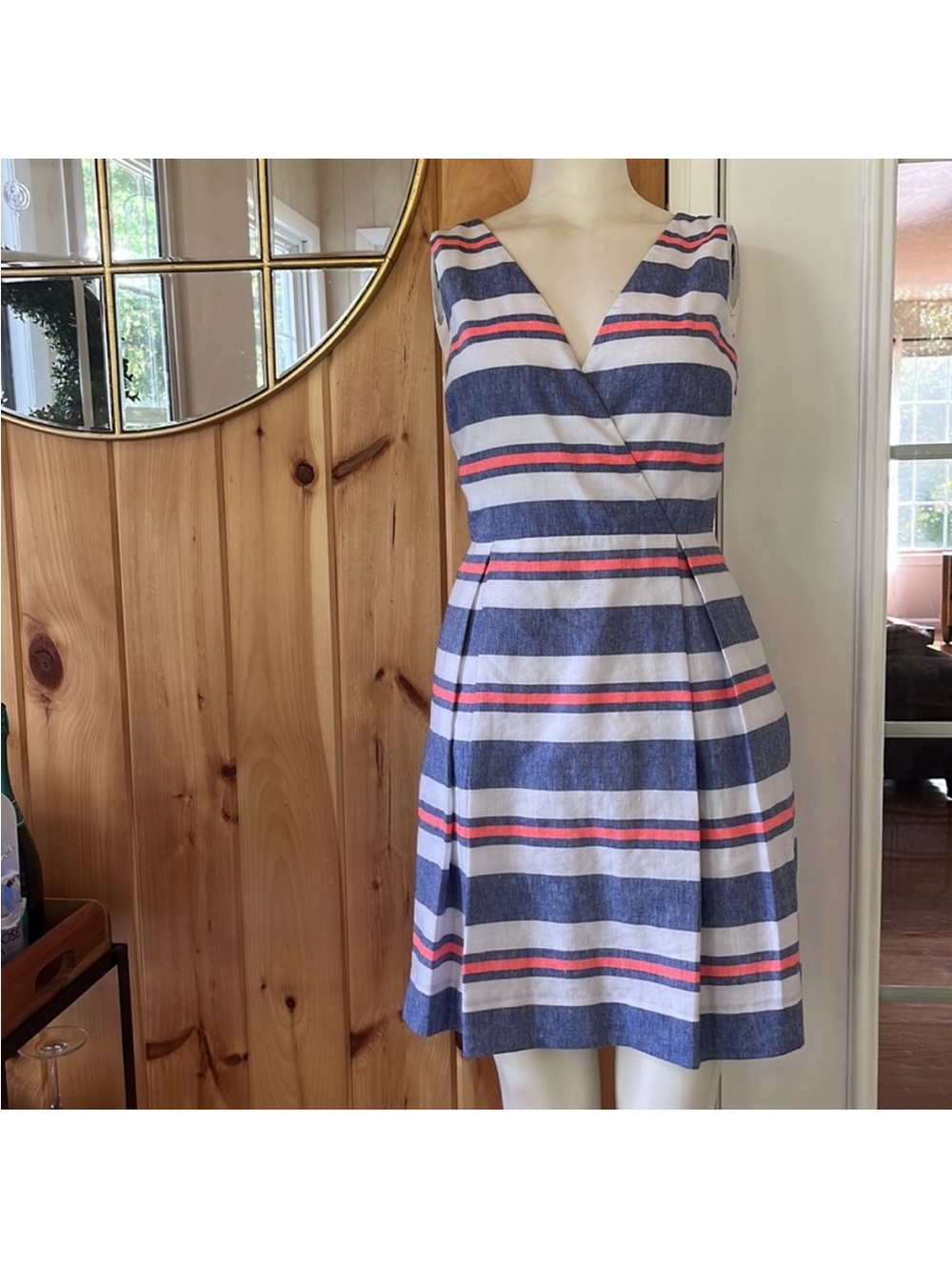 Vineyard Vines Striped V-Neck dress